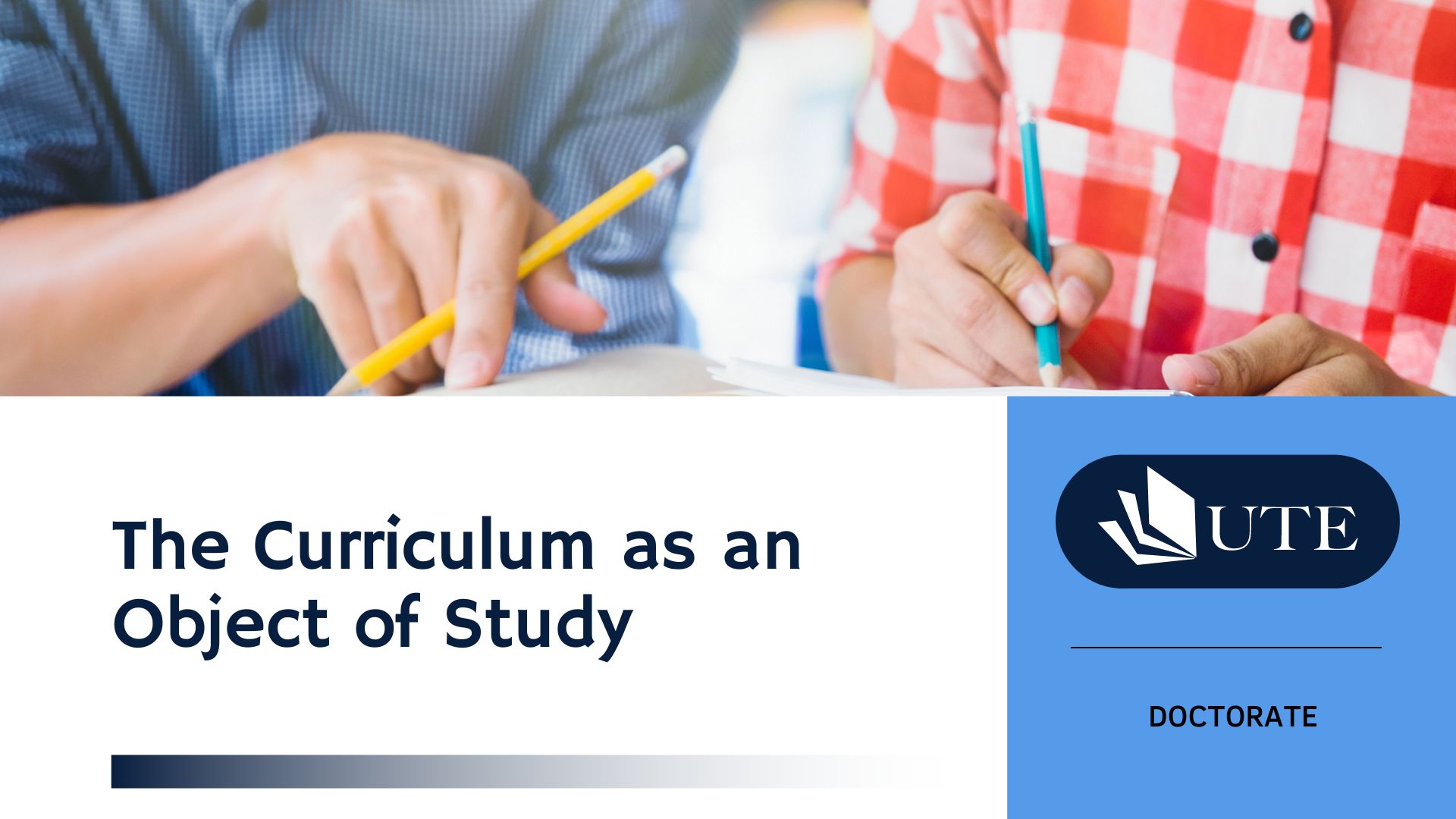 The curriculum as an object of study